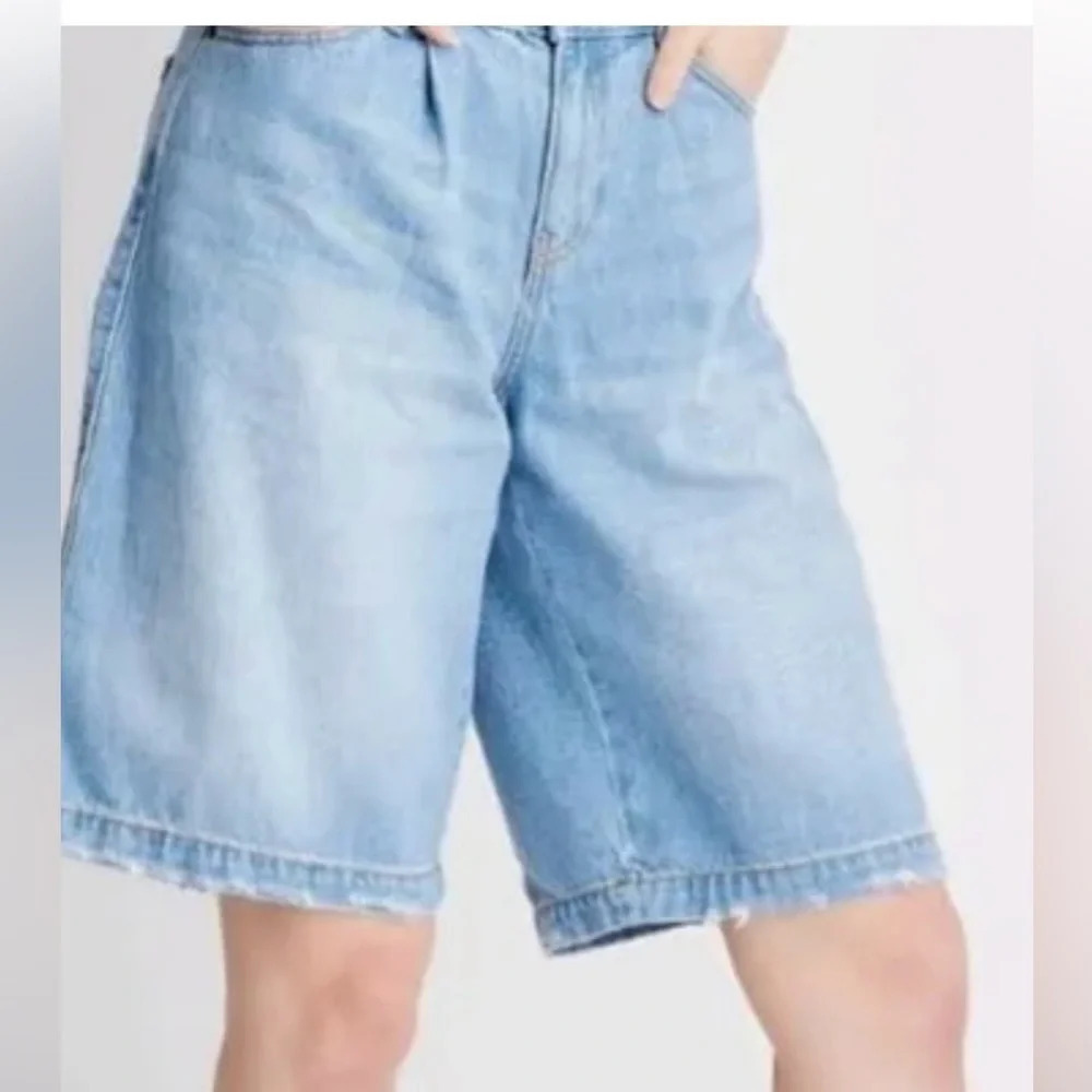 Future Collective 26 Denim Bermuda Shorts. Slightly Distressed Classic 5 Pocket